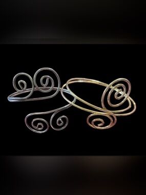 Silver Tone & Gold Tone Belly Dancer Arm Bracelets #7957 you get both 👑